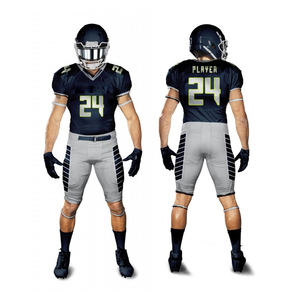 2025 uniforme de fútbol americano con logotipo personalizado profesional equipo de talla grande transpirable de secado rápido - Product Image 5