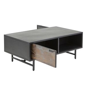 Table basse en métal noir de qualité supérieure, moderne, écologique et durable pour le salon - Product Image 4