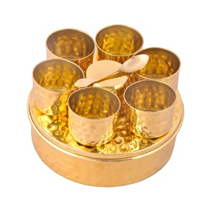 Wholesale Brass <b>Spice</b> Box Kitchen Storage Container for <b>Spices</b> & <b>Herbs</b> Handmade in India At Best Price. - Product Image 5
