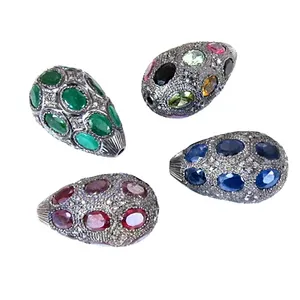 Joyería de Piedras Preciosas con Cuentas de Plata Hechas a Mano para Mujer ADPT-20002 - Product Image 2