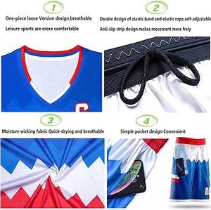Nouvel ensemble de maillot de basket-ball pour adultes, design personnalisé en gros, sublimation, réversible, respirant, sans manches, 100% polyester - Product Image 6