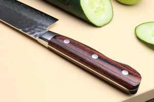 Ensemble de couteaux de chef en acier inoxydable fabriqués à la main par Steel Craft International, manche en bois, écologique, couteau jetable pour la cuisine - Product Image 6