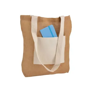 Borsa Shopper in Juta Personalizzabile con Soffietto, Borse Promozionali Personalizzabili - Product Image 1