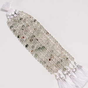 Cuentas de forma redonda de cuarzo Lodolite, piedra preciosa de cuarzo Lodolite, cuentas lisas, fabricación de joyas, cuentas de piedras preciosas naturales - Product Image 1