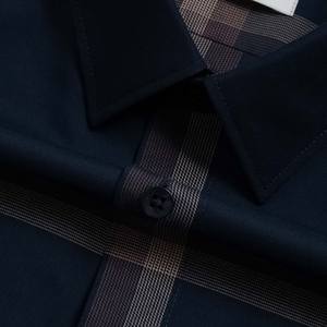 Aristino, camisa de vestir antiarrugas transpirable con cuello mandarín a rayas marrones para hombre ALS1790Z, precio al por mayor, producto superior - Product Image 3