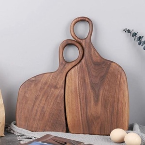 Tabla de cortar de madera de acacia Natural hecha a mano de alta calidad con mango Tabla de cortar de verduras barata para Cocina - Product Image 2
