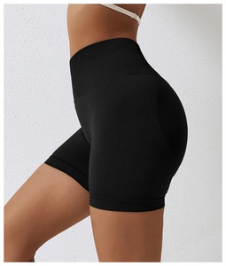 Shorts de yoga sans couture pour soulever les hanches, pantalons de sport respirants, taille haute, abdominaux, shorts de course à pied, shorts de fitness - Product Image 1