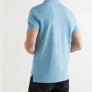 Polos de couleur unie pour hommes, à votre propre Logo, de bonne qualité, - Product Image 3
