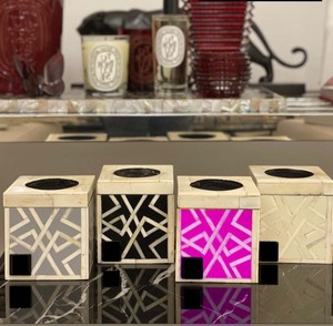 Ensemble de Bakhoor personnalisé avec incrustation de nacre MOP incrustation de brûleur de Oud brûleur d'encens boîte de plateau en bois dernière conception de Mubkhar Medkhan - Product Image 2