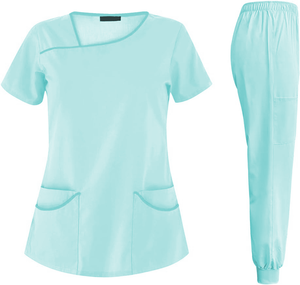 ชุดยูนิฟอร์มผ้าคอตตอนเนื้อนุ่มใช้ได้ทั้งชายและหญิงชุดทำงานด้านการแพทย์ดีไซน์ตามสั่ง - Product Image 5