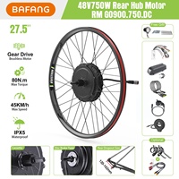 Kit de conversion de vélo électrique BAFANG 26" 27.5" 28" 29" 700C 750W 48V avec moteur à moyeu arrière et écran EKD01, en stock UE