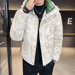 Veste matelassée à logo personnalisé pour hommes, veste d'hiver en duvet à manches longues, dernier style sur mesure pour hommes - Product Image 4