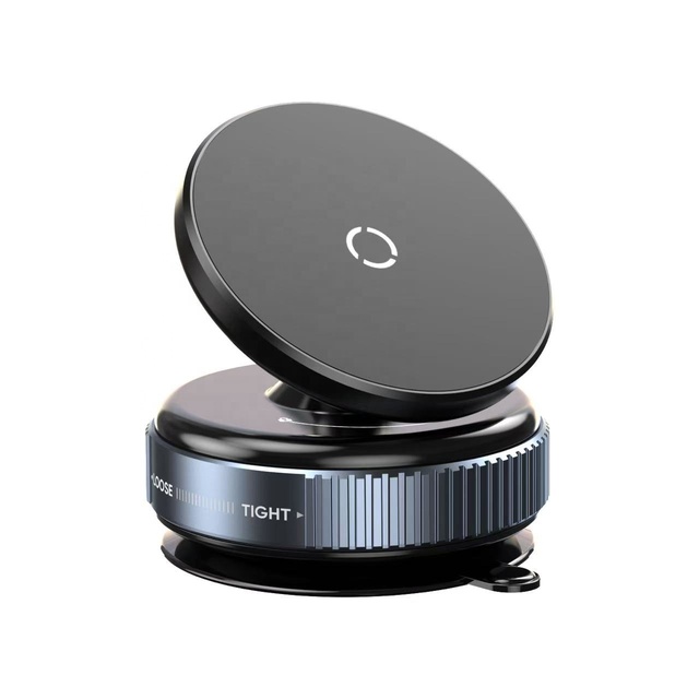 Portable Vacuum Magnetic Phone Holder Stand 360° Adjustable Electric Vacuum Suction Phone Holder for Car