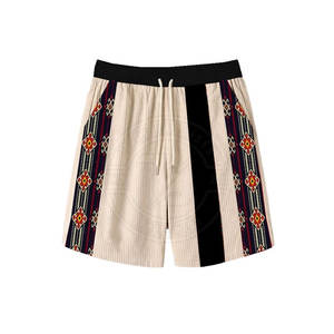 Shorts de bain mi-taille pour hommes, 100 % coton, couleur unie, décontractés, design personnalisé, séchage rapide, respirants, avec logo sur mesure – Meilleures ventes, Offre Spéciale - Product Image 1