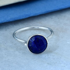 Handmade 925 Sterling Silver Fine <b>Ring</b> <b>Lapis</b> <b>Lazuli</b> Gemstone <b>Ring</b> Elegant <b>Lapis</b> <b>Lazuli</b> Silver Jewelry - Product Image 1