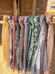 Fabricante de Pareos Florales de Algodón Indio con Estampado en Bloque, Bikini Sexy - Product Image 4