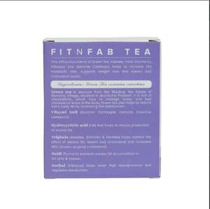 Fit N Fab Tea 10 Bolsitas de té Baidyanath Control de peso Refuerzo del metabolismo - Product Image 4