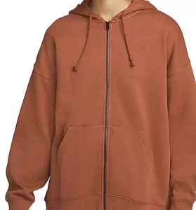 Jersey de mujer informal de manga larga con forro polar Spandex/algodón con capucha de longitud corta otoño calle moda personalizable de punto - Product Image 2
