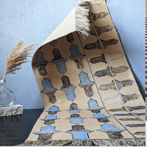 พรม kilim แบบถักลายเรขาคณิตพรมป่านศรนารายณ์สำหรับห้องนั่งเล่นห้องนอนห้องโถงหรือโรงแรมพรมปูพื้นขายส่ง - Product Image 5