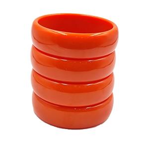 Venta directa de fábrica, brazalete abierto de alta calidad, brazalete en forma de C, pulsera Hawaiana de resina para mujer - Product Image 1