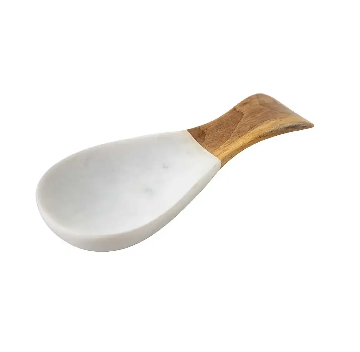 Poggia cucchiaio di marmo e legno colore bianco cucchiaio supporto per forchetta da cucina organizzatore di vendita calda