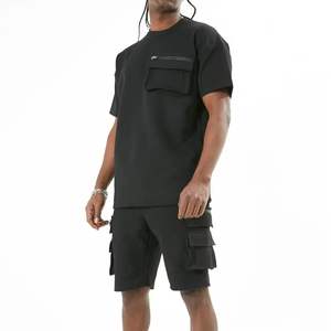 ชุดเซ็ต 2 ชิ้น เสื้อฮู้ดดี้และกางเกงขาสั้น สตรีทแวร์ฤดูหนาว ผลิตตามสั่งขายส่ง คุณภาพสูง ผ้าโพลีเอสเตอร์/คอตตอน กันยับ เอวยางยืด - Product Image 5