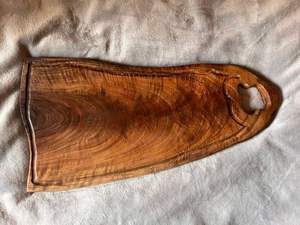 Planche à découper en bois d'acacia naturel de qualité supérieure avec poignée bloc de bois de cuisine en forme de rectangle de taille personnalisée - Product Image 5