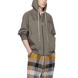 DEC Oem Custom Blank Hoodies Logo Printed <b>Winter</b> Fleece <b>Decorative</b> Seams Sweatshirt Custom Drawstring Zip Up Hoodies - Product Image 4