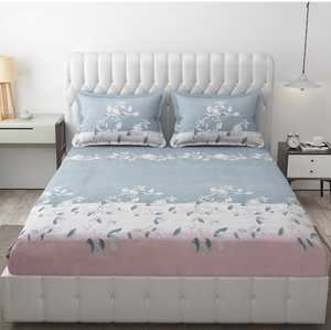 Ensemble de draps de lit 3 pièces en coton de qualité élégante Impression florale solide Style classique Confortable et idéal pour les cadeaux - Product Image 3