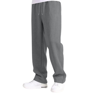 Ropa de calle con logotipo personalizado estampado polar microfibra Jogger algodón hombres pantalones de chándal en blanco pantalones de chándal de gran tamaño para hombres - Product Image 4