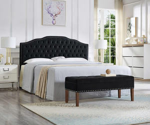 Cabecera Moderna TRIHO-HB-070 para Cama Queen/Full, Cabecera Tapizada en Terciopelo con Botones y Tachuelas, Muebles de Dormitorio de Primera Calidad - Product Image 6