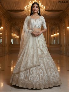 Filet de mariage avec broderie multiple Lehenga Choli Fabricant et fournisseur de Surat au taux le plus bas - Product Image 5