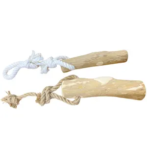 Eco Friendly Wooden Coffee Stick With Rope Hight Quality Competitive Price Dog Chew Toy From Expad