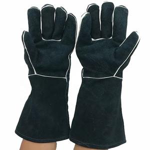 High Performance Polyethylene <b>Textured</b> Welding Safety Gloves 16INCH Length Silicone-free <b>Powder</b>-free AB Grade CE Standard - Product Image 4