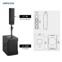 Equipo profesional de gran potencia Etapa Sonido al aire libre Sistema de altavoces pasivos Line Array
