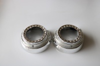 Masques de projecteur de 3 pouces pour la conversion de voiture, masque LED avec yeux d'ange LED, couvre-phares, accessoires de voiture