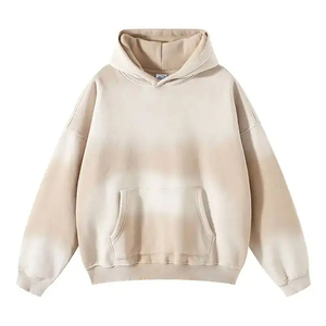 Haute qualité 100% coton hommes pull à capuche sweat Premium lourd polaire broderie sweat à capuche surdimensionné pour l'automne - Product Image 3