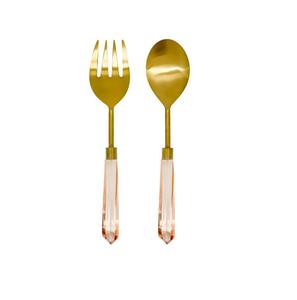 Servidor de ensalada Tema decorativo Juego de cubiertos Acabado pintado con múltiples tamaños y diseños en forma Juegos de cubiertos - Product Image 1