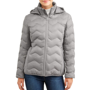 Dernière mode, logo personnalisé, manteau en laine à double boutonnage pour femmes grandes tailles, veste bomber décontractée, rembourrage matelassé, veste d'hiver - Product Image 5