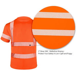 ANSI Class 3 Hi-<b>Vis</b> Safety <b>T</b>-<b>Shirt</b> Bird Eye Polyester <b>High</b> Visibility Workwear with Custom Logo Manufacturer on ZOHAN CREATIONS - Product Image 4
