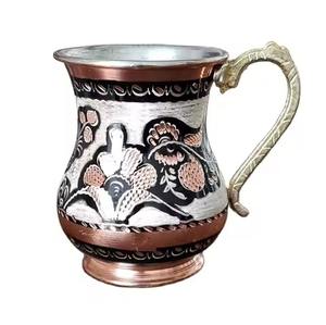 Belle tasse en cuivre apportant l'élégance de classe et le flair artistique aux moments quotidiens de café, de thé et de cocktail - Product Image 2