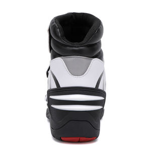 Botas de moto para hombre de cuero genuino de vaca, zapatillas de deporte informales para moto, botas de viaje de cuero impermeables - Product Image 3