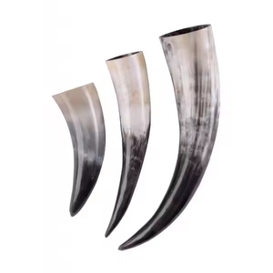 ขายดีวัวควายมือแกะสลักไวกิ้งฮอร์นดื่มยุคกลางพร้อมเหล็กเขากวางเบียร์ธรรมชาติทำจากงานฝีมือรูปพระจันทร์เสี้ยว - Product Image 2