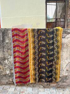 Colcha Reversible Kantha de Algodón Indio – Cubrecama Acolchado a Mano Suave para Decoración del Hogar y Dormitorio - Product Image 3