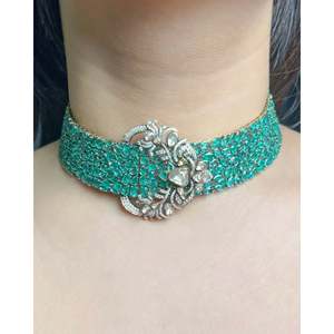 <b>Fine</b> Choker <b>Necklace</b> with Buckle Design - Product Image 3