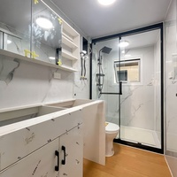 Maison préfabriquée sécurisée en conteneur empilable et extensible de 40, 30 ou 20 pieds, 5 chambres, à vendre - Maisons préfabriquées