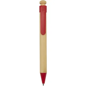 Penna a Sfera in Rattan e Bambù Ecologica, Gadget Sostenibile per l'Ufficio - Product Image 4