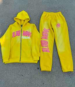 สเวตเตอร์แบบมีฮู้ดแบบมีซิปรูดผ้าคอตตอนขนแกะเสื้อใส่ได้ทั้งชายและหญิงใส่ทำงานได้ปกติไม่ซีดแดด - Product Image 1