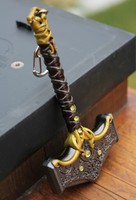 Hash Sign Porte-clés Thor en métal personnalisés Dieu de la guerre Porte-clés et mini porte-clés de mode Porte-clés cadeaux de collection