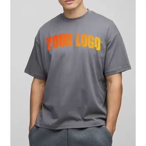 Camiseta de gran tamaño, camiseta de peso pesado con 100% de algodón de alta calidad, venta al por mayor, camiseta de Hip Hop personalizada para niños - Product Image 4